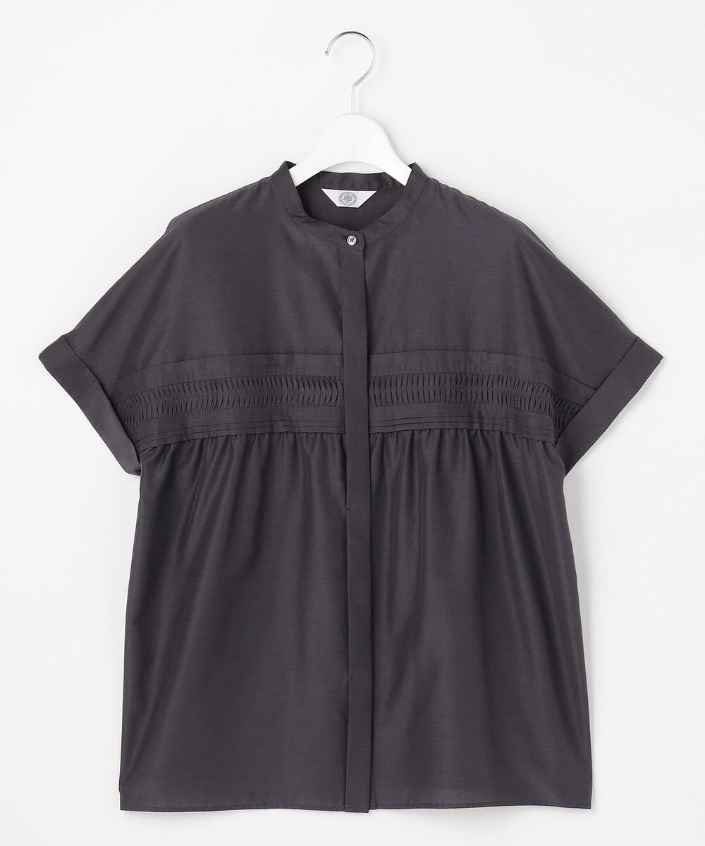 J.PRESS LADIES S ソフトシアークロス フレンチスリーブ ブラウス 