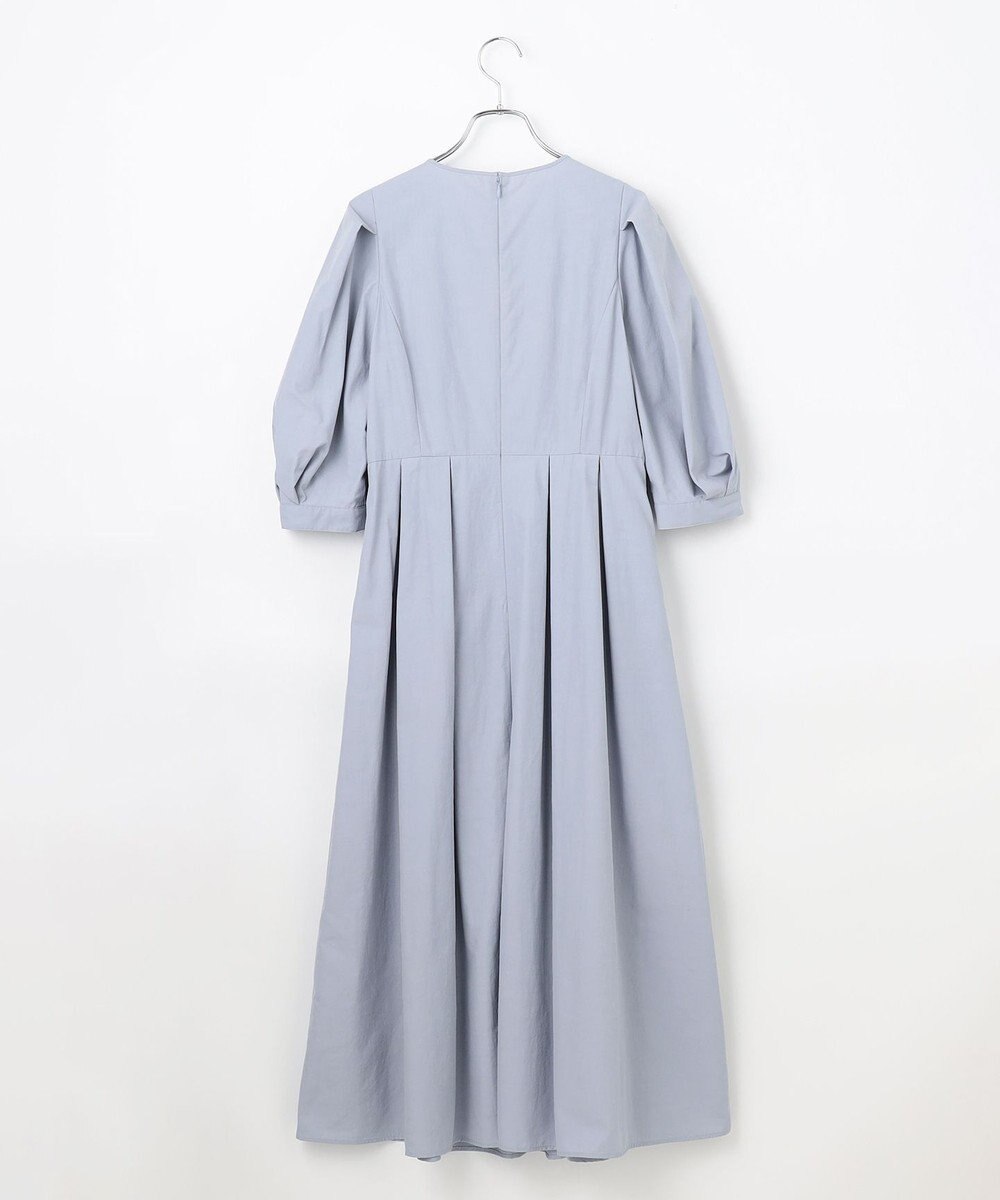 #Newans 【撥水加工/洗濯機可能】〈小柄さんにお勧め〉パフスリーブフレアワンピース 