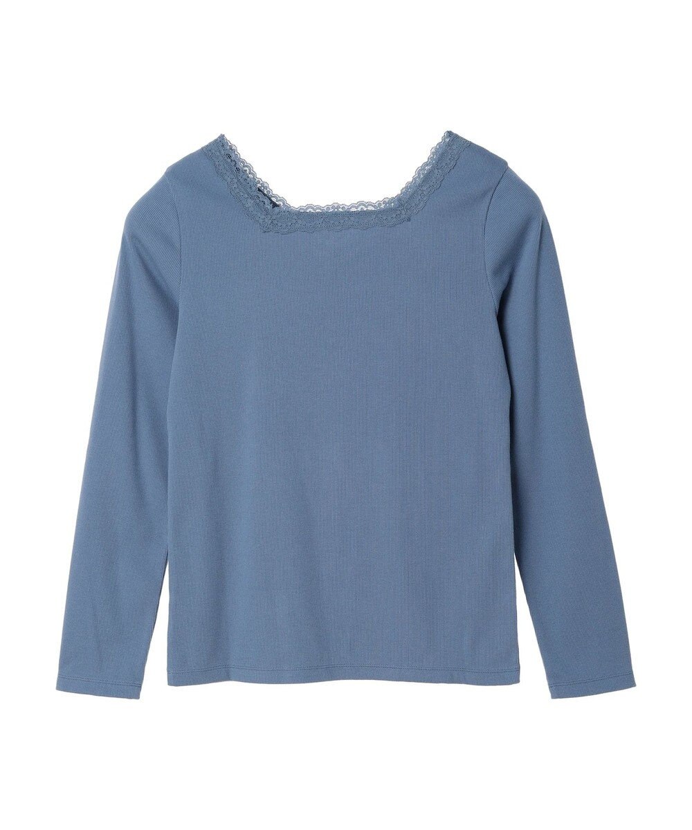 earth music&ecology 前後２ＷＡＹ襟レースプルオーバー 