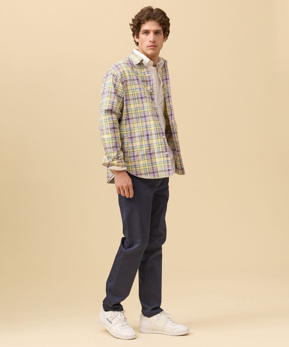 J.PRESS MEN オックスフォードマルチカラーチェック シャツブルゾン 