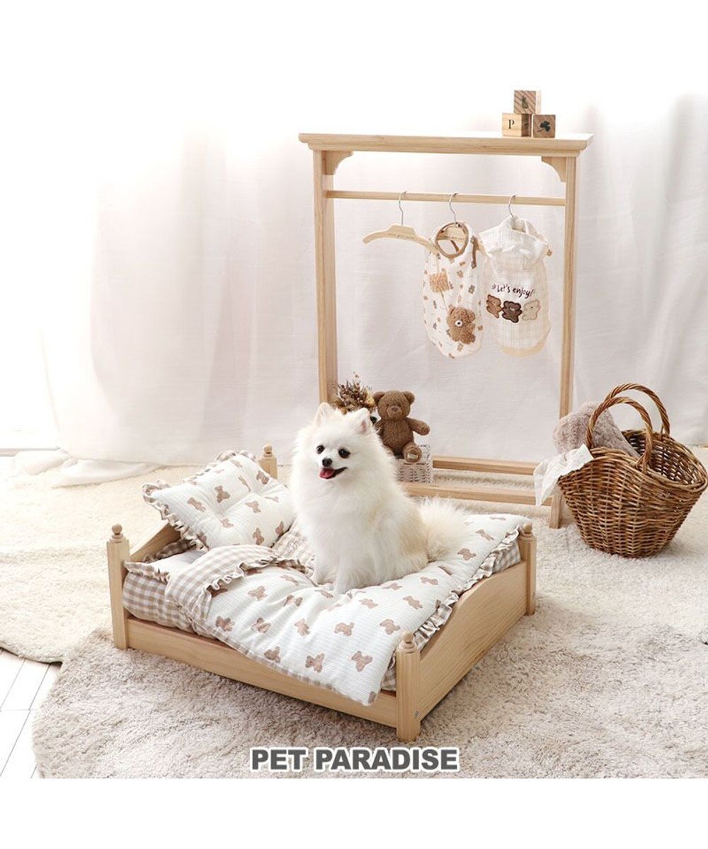 ペットパラダイス 犬用 木製 ハンガーラック 小型犬, 茶, 0