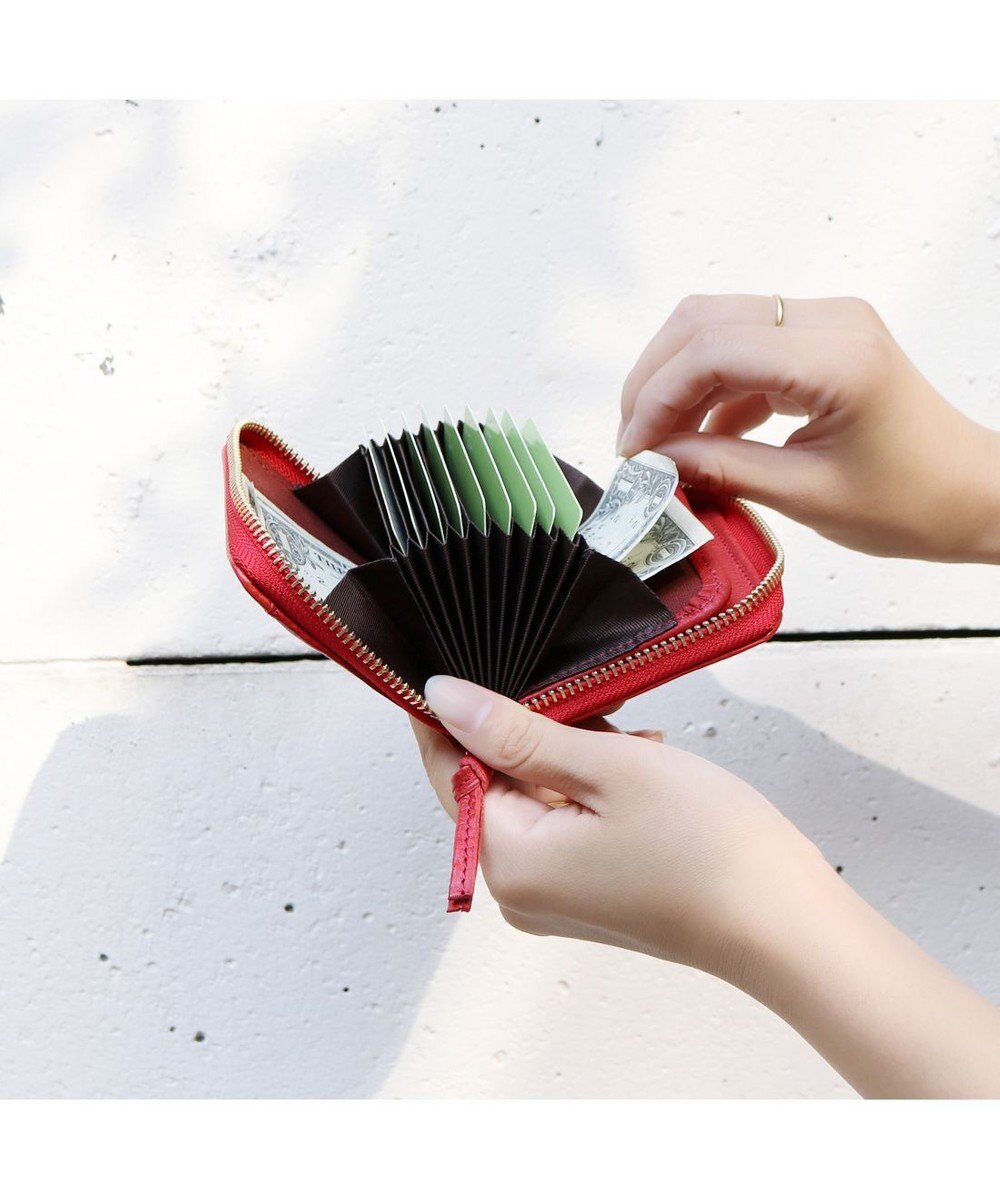 UNBILLION ペルケ perche / イタリアンレザー・ジャバラカードウォレット 