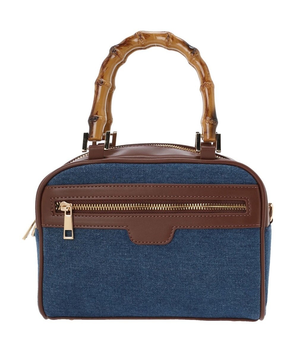 earth music&ecology バンブーテイストハンドルバッグ 