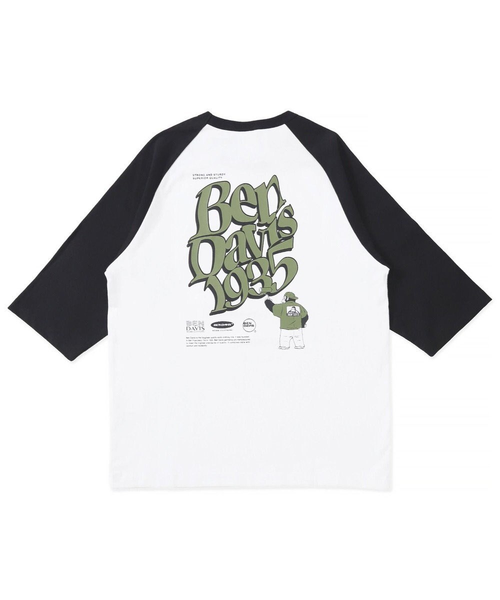 WEGO 【ユニセックス着用ITEM/MLサイズ展開】別注BENDAVISグラフィックラグランT（7S） 