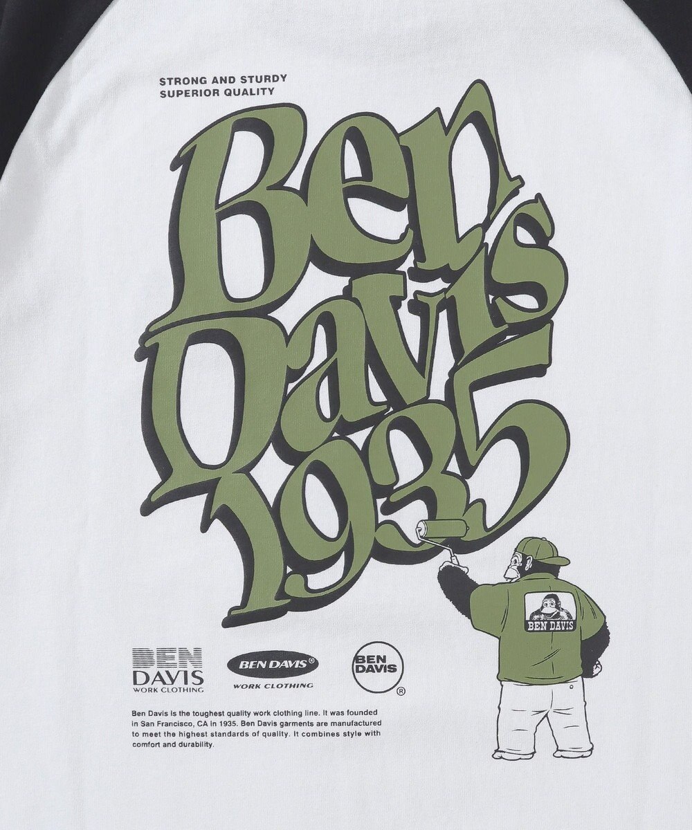 WEGO 【ユニセックス着用ITEM/MLサイズ展開】別注BENDAVISグラフィックラグランT（7S） 