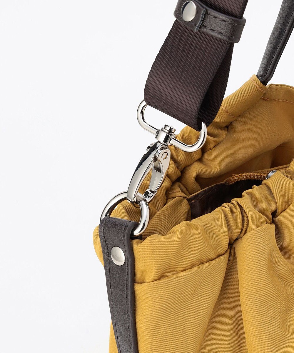 LA BAGAGERIE 【MONICA】サイドギャザー2WAYトートバッグ Mサイズ 