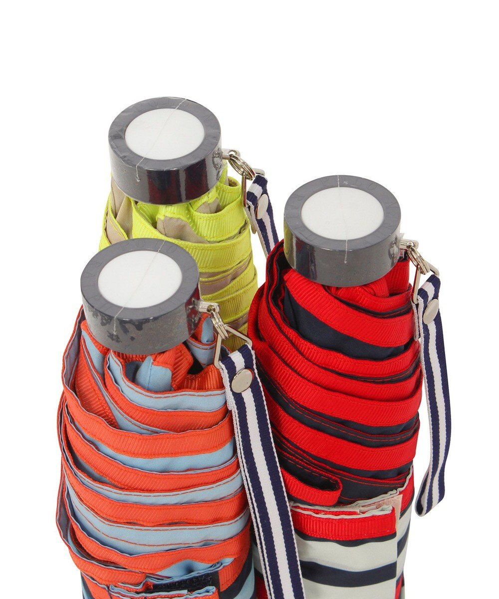 MOONBAT POLO RALPH LAUREN(ポロ ラルフローレン)ポロポニー ボーダー 折りたたみ傘 簡単開閉 