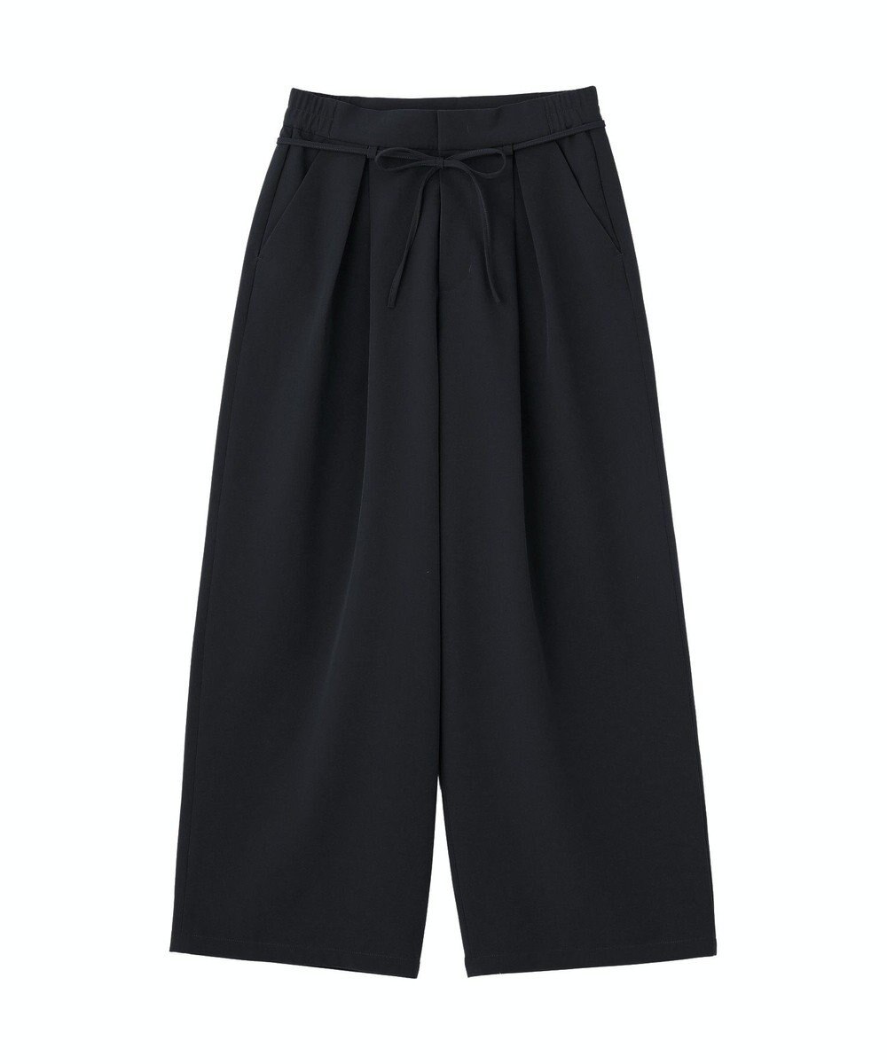 AMERICAN HOLIC リボン付きタックワイドパンツ 
