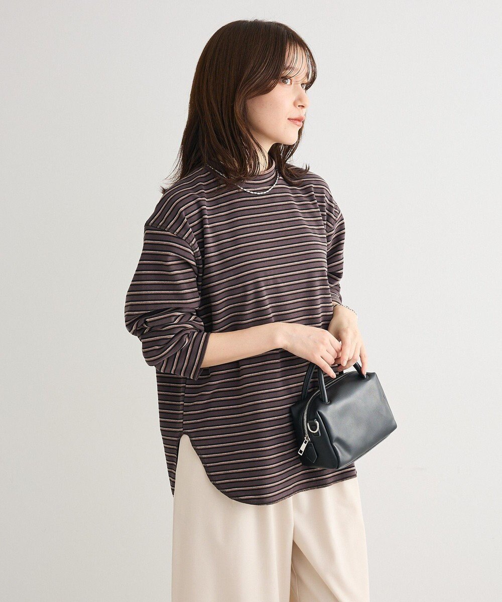 Green Parks なめらかタッチマルチボーダープルオーバー 