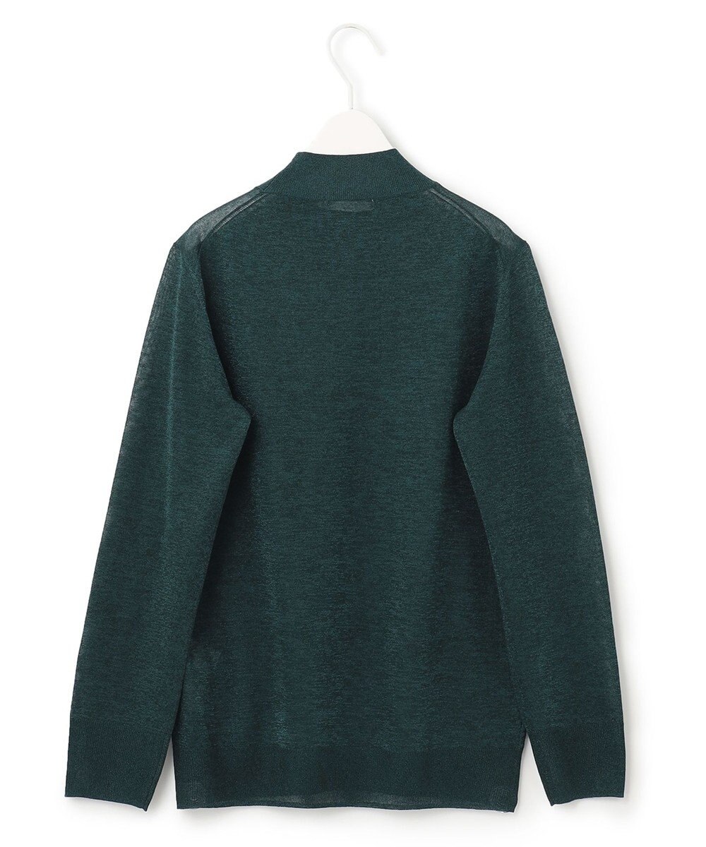 ICB 【洗える】ラメシアー モックネックニット 