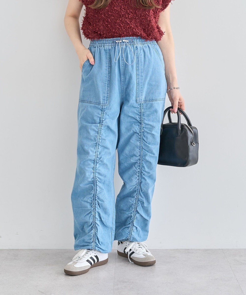 Green Parks ・ＳＵＧＡＲ　ＳＰＯＯＮ　デニムギャザーパンツ 