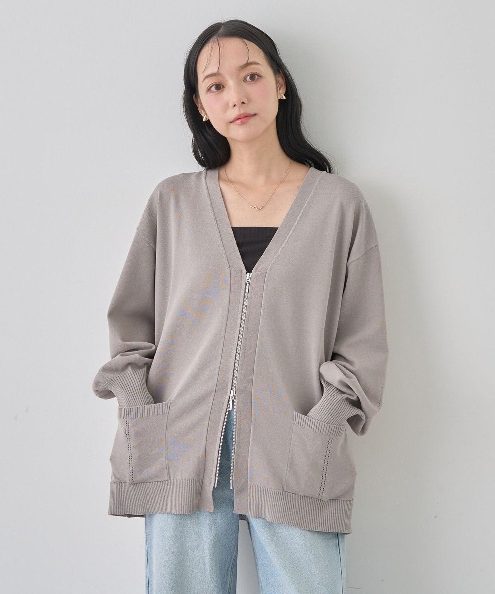 earth music&ecology Ｚｉｐルーズカーディガン 