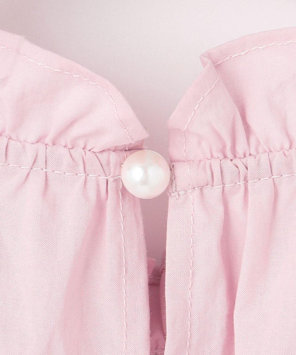 Feroux 【洗える】ペプラムシルエットフリルブラウス 