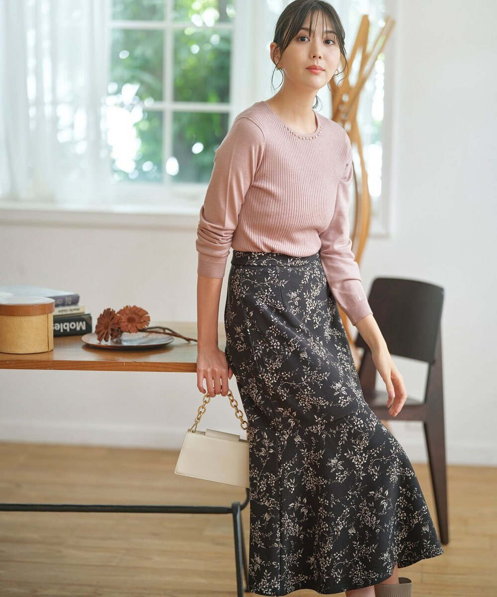 ANY SIS 【洗える】プチジュエル ニット 