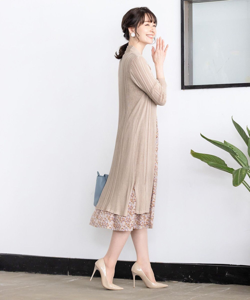 Tiaclasse 【UVケア・接触冷感】さらっと羽織れる膝丈ロングトッパーカーディガン 