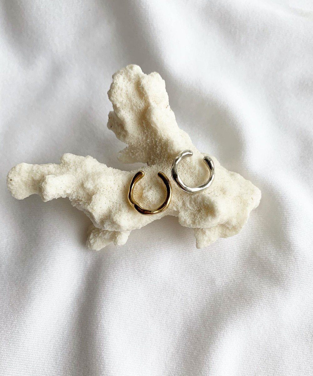 yoaa シルバー925 コーラル イヤーカフ 