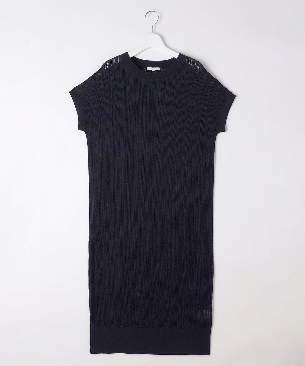 自由区 【ワコールコラボ】【カタログ掲載・洗える】レーシーニット ドレス 