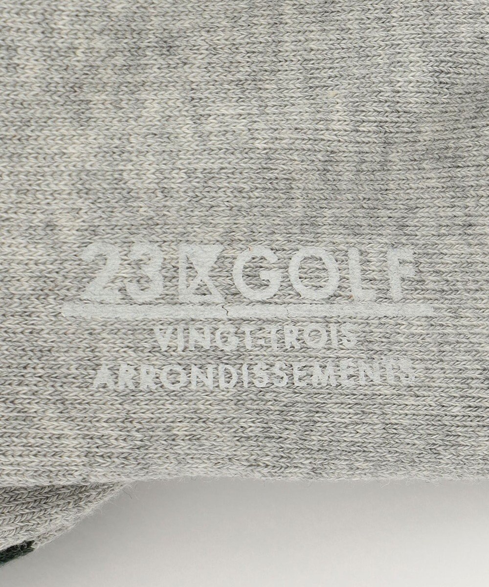 23区GOLF 【MEN】カラーブロック ハーフソックス 