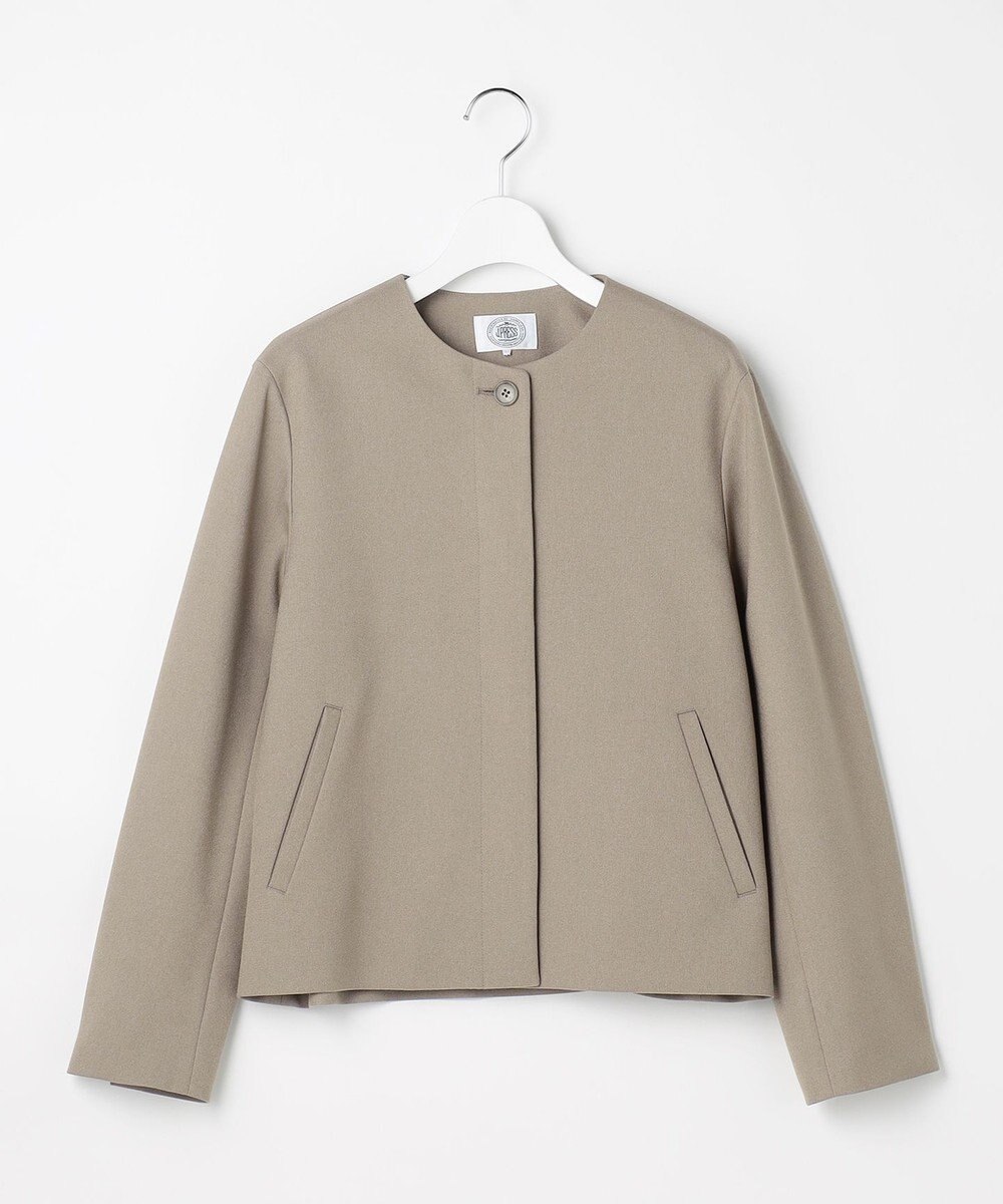 J.PRESS LADIES S 【WEB限定カラーあり】ツムギートflannel ノーカラー ジャケット 