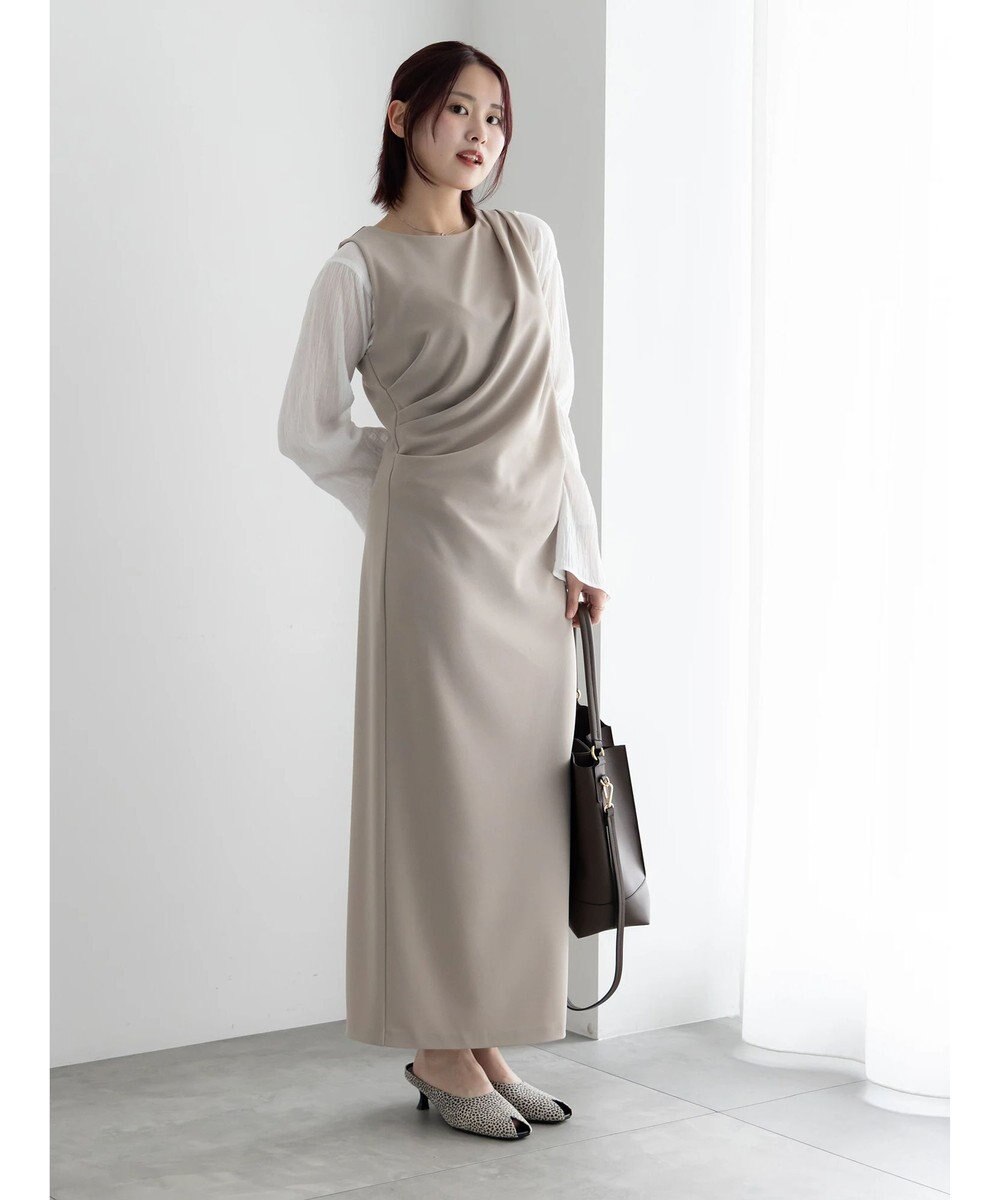 Te chichi ドレープ I ラインワンピース【AOYAMA FASHION ASSOCIATION × Te chichi】 