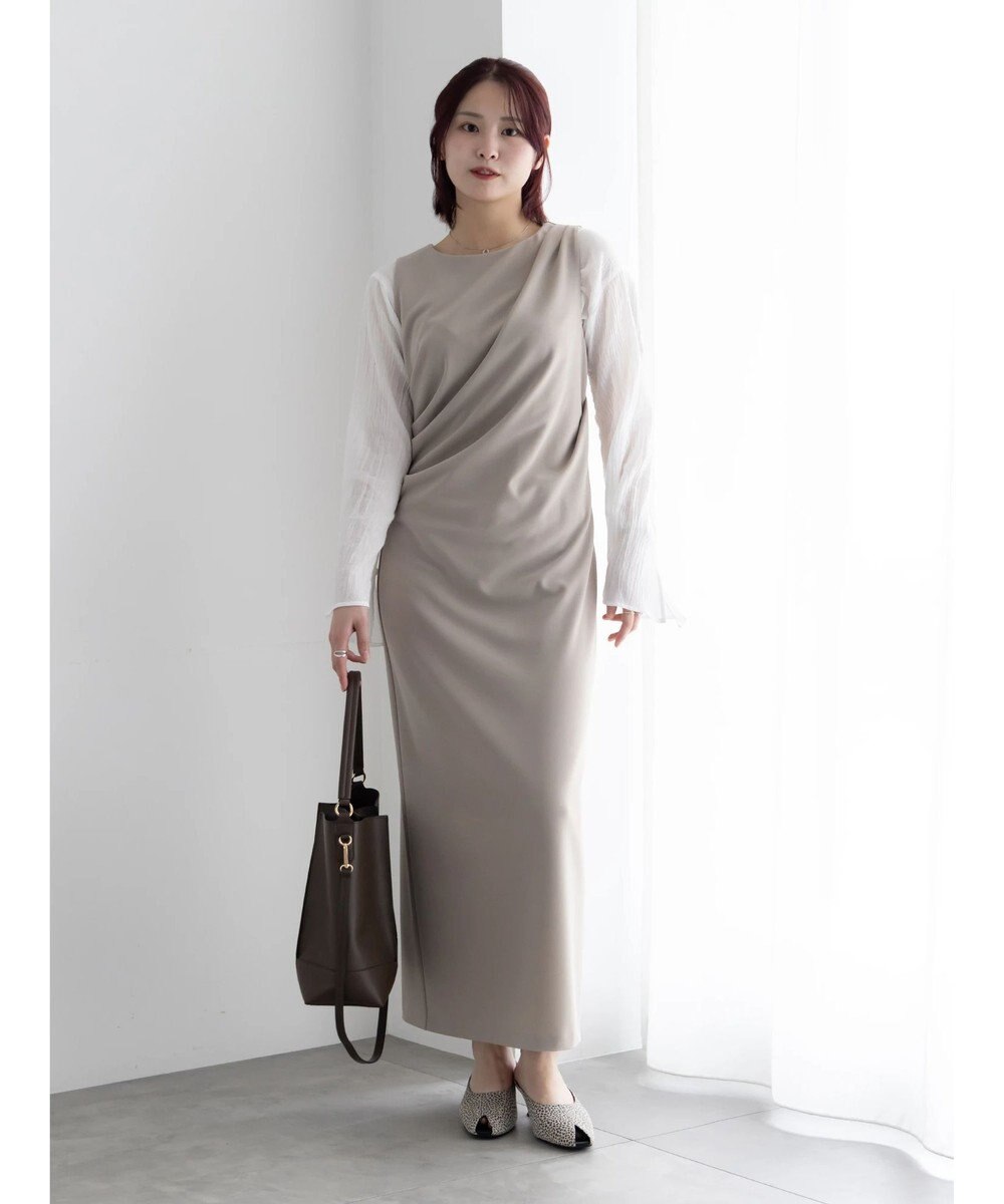 Te chichi ドレープ I ラインワンピース【AOYAMA FASHION ASSOCIATION × Te chichi】 