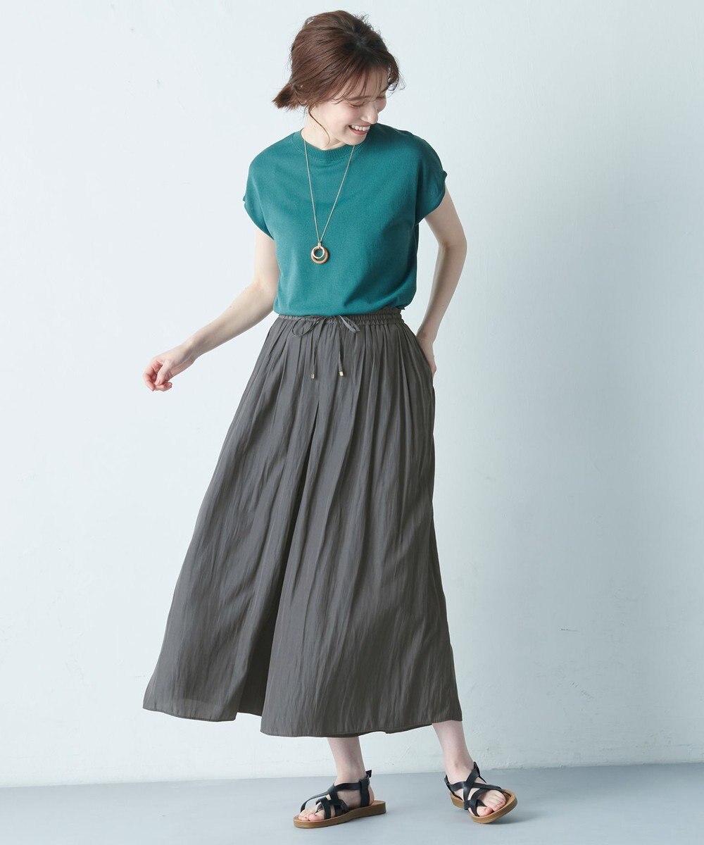 ANY 【洗濯機可能・ウエストゴム】リラックススカーチョ 