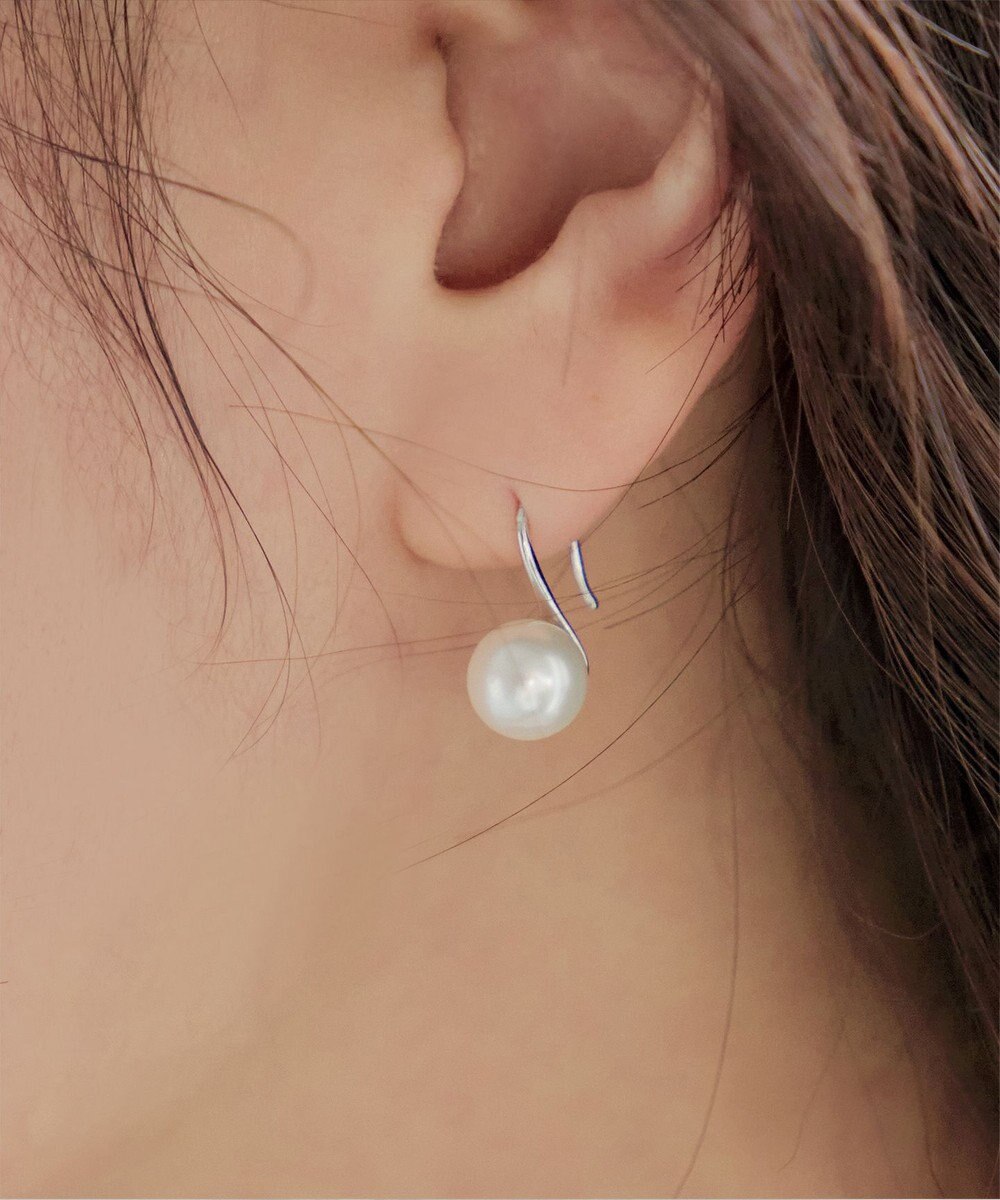 Tiaclasse 【金属アレルギー対応】フック型パールピアス 