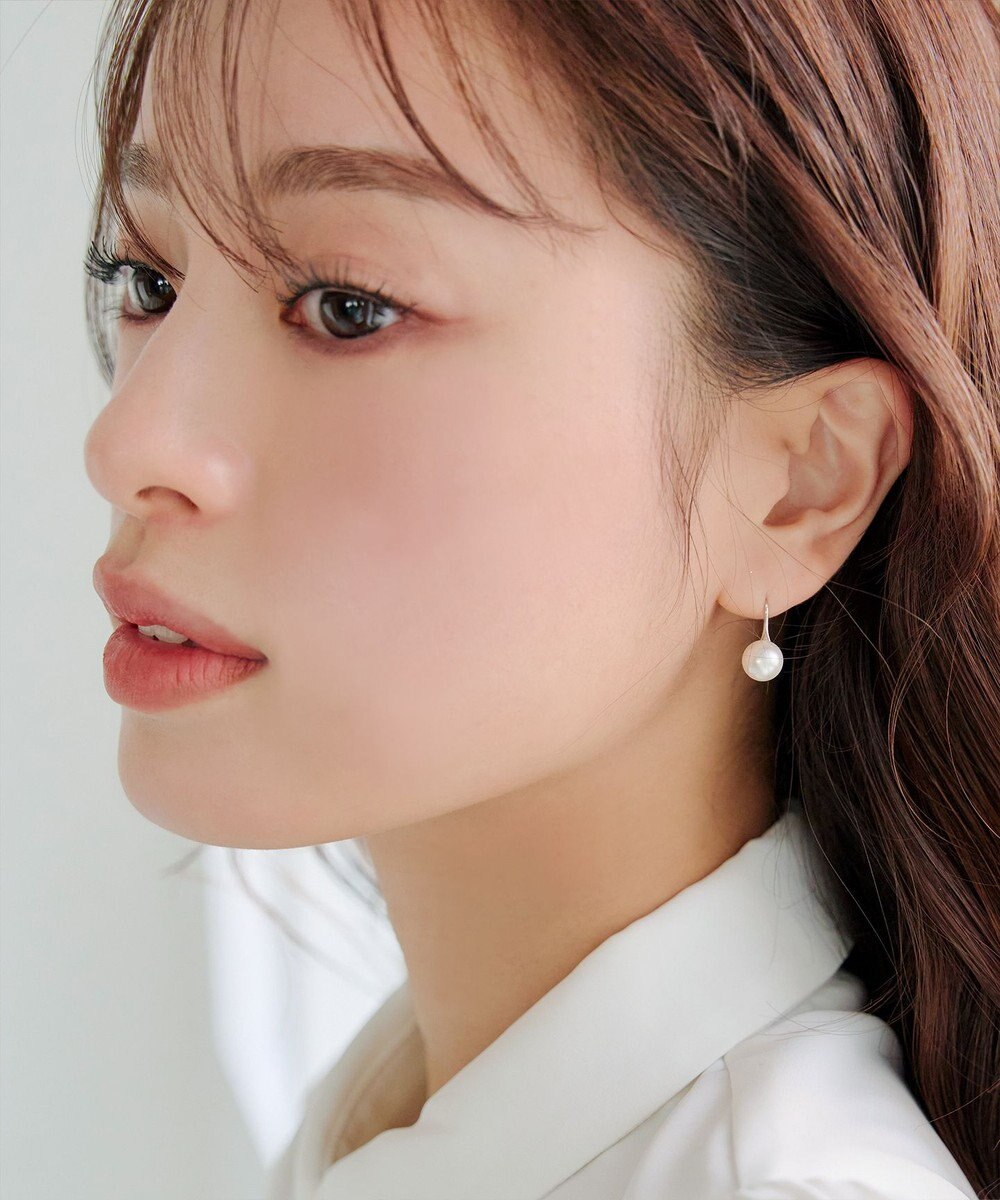 Tiaclasse 【金属アレルギー対応】フック型パールピアス 