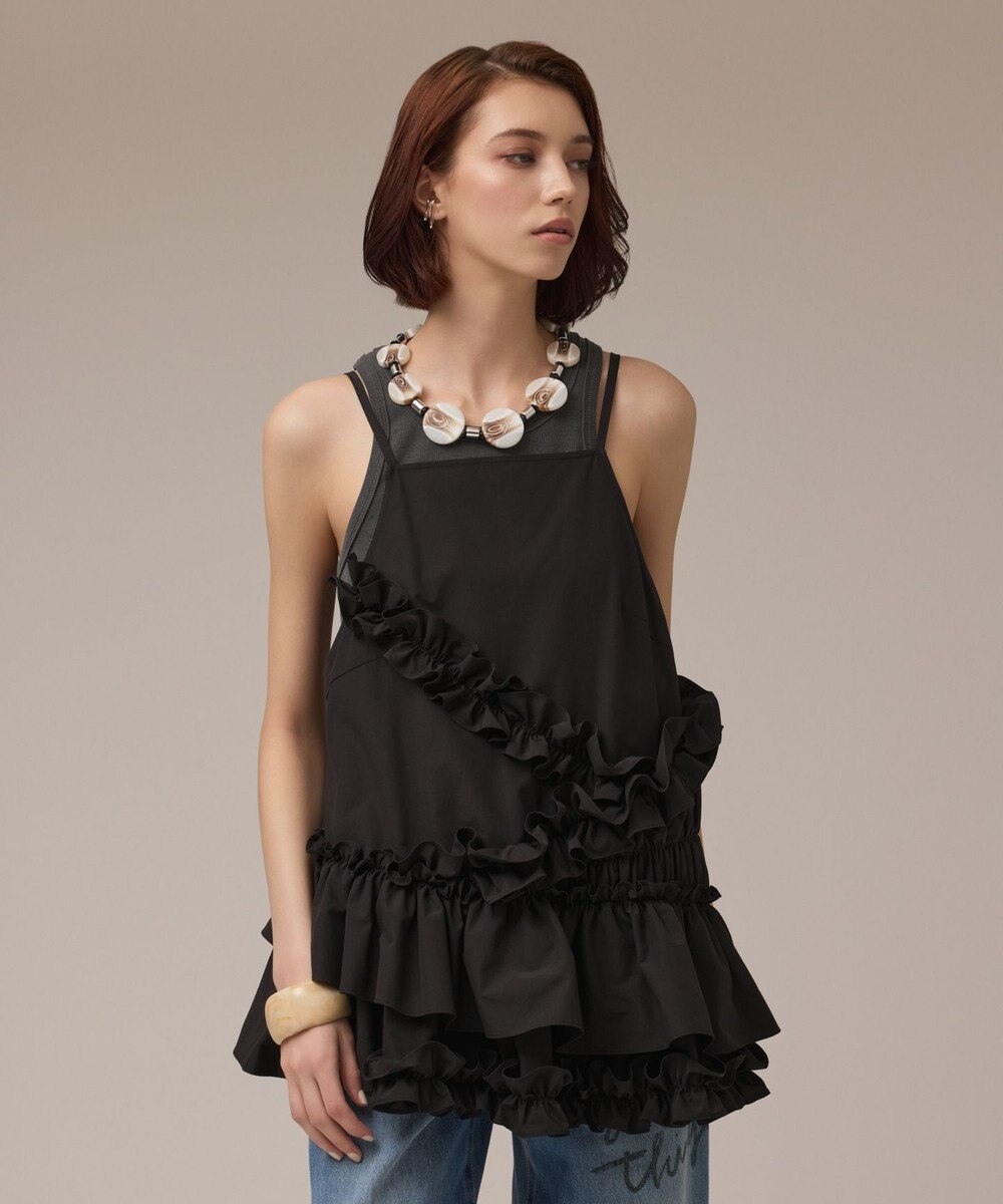 GRACE CONTINENTAL フリルキャミソール 