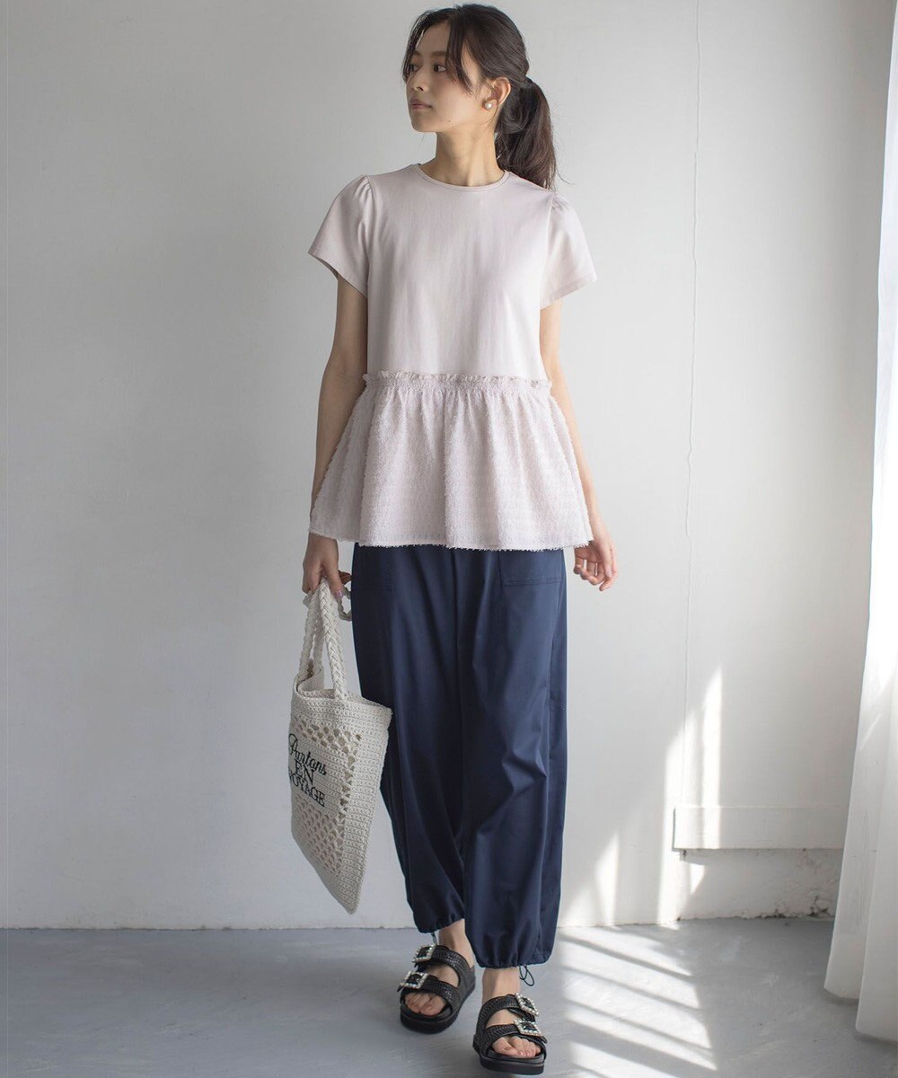 組曲 L ポリエステルレーヨンツイル パンツ 