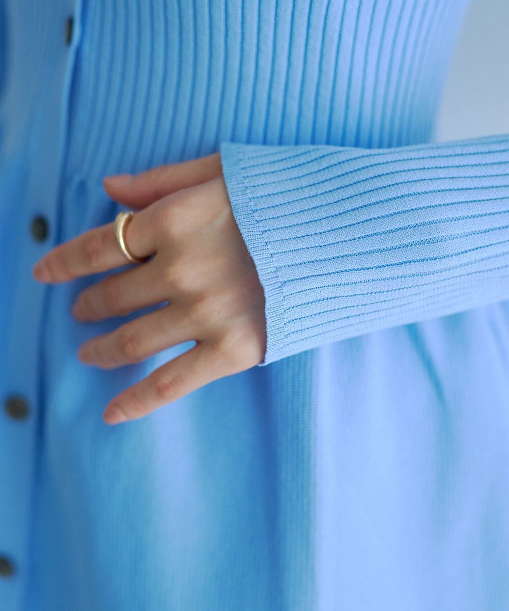 YECCA VECCA ペプラムカーディガン 