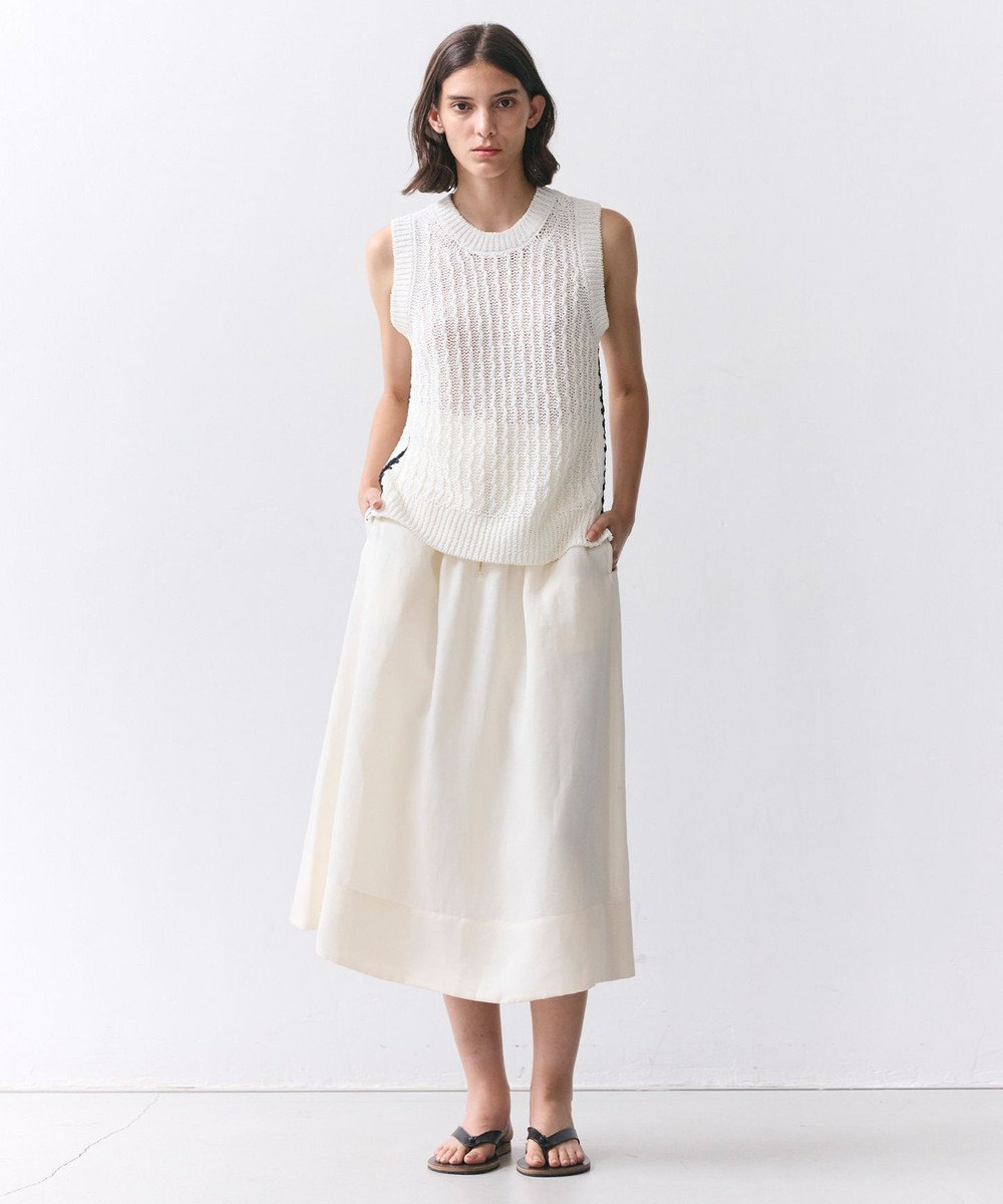 BEIGE， ATACAM / テープヤーン ノースリーブニット 