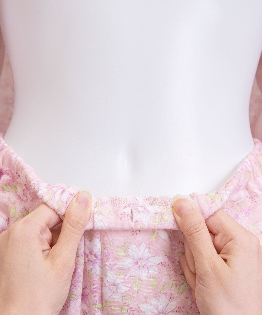 Wing 【数量限定　特別価格】 パジャマ 長袖 長ズボン 綿混(本体) キルトニット素材 保温性 あたたかい 前開きタイプ 丸首 花柄 レディース EP6914 ウイング／ワコール 