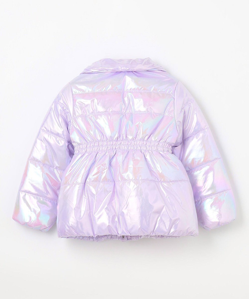 ANY KIDS パール調×フリースボア中綿コート 