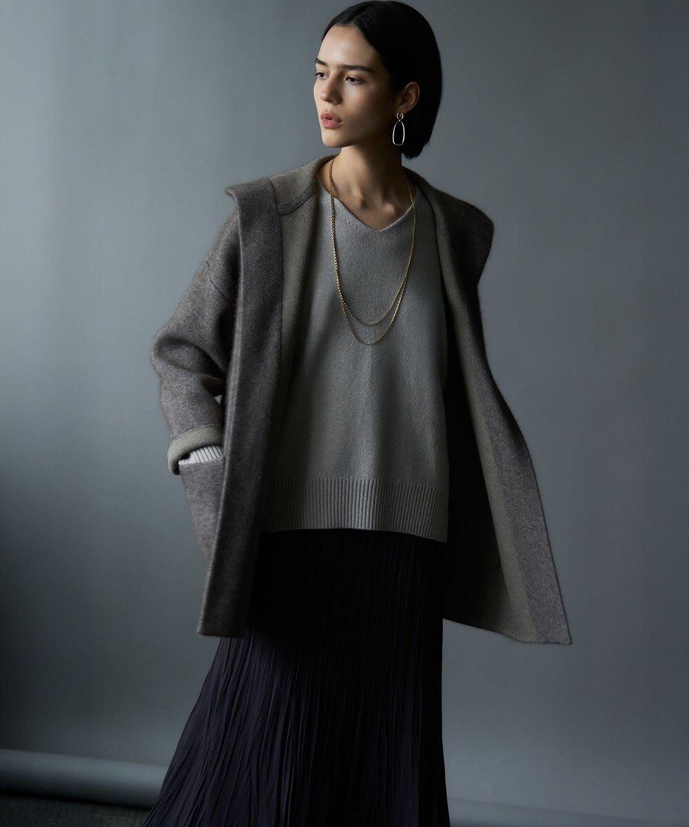 23区 S 【洗える】クラッシュ プリーツ ジョーゼット スカート 