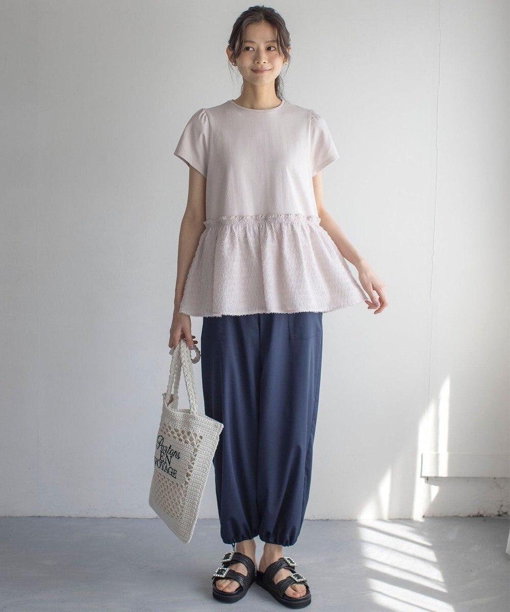 組曲 L ポリエステルレーヨンツイル パンツ 