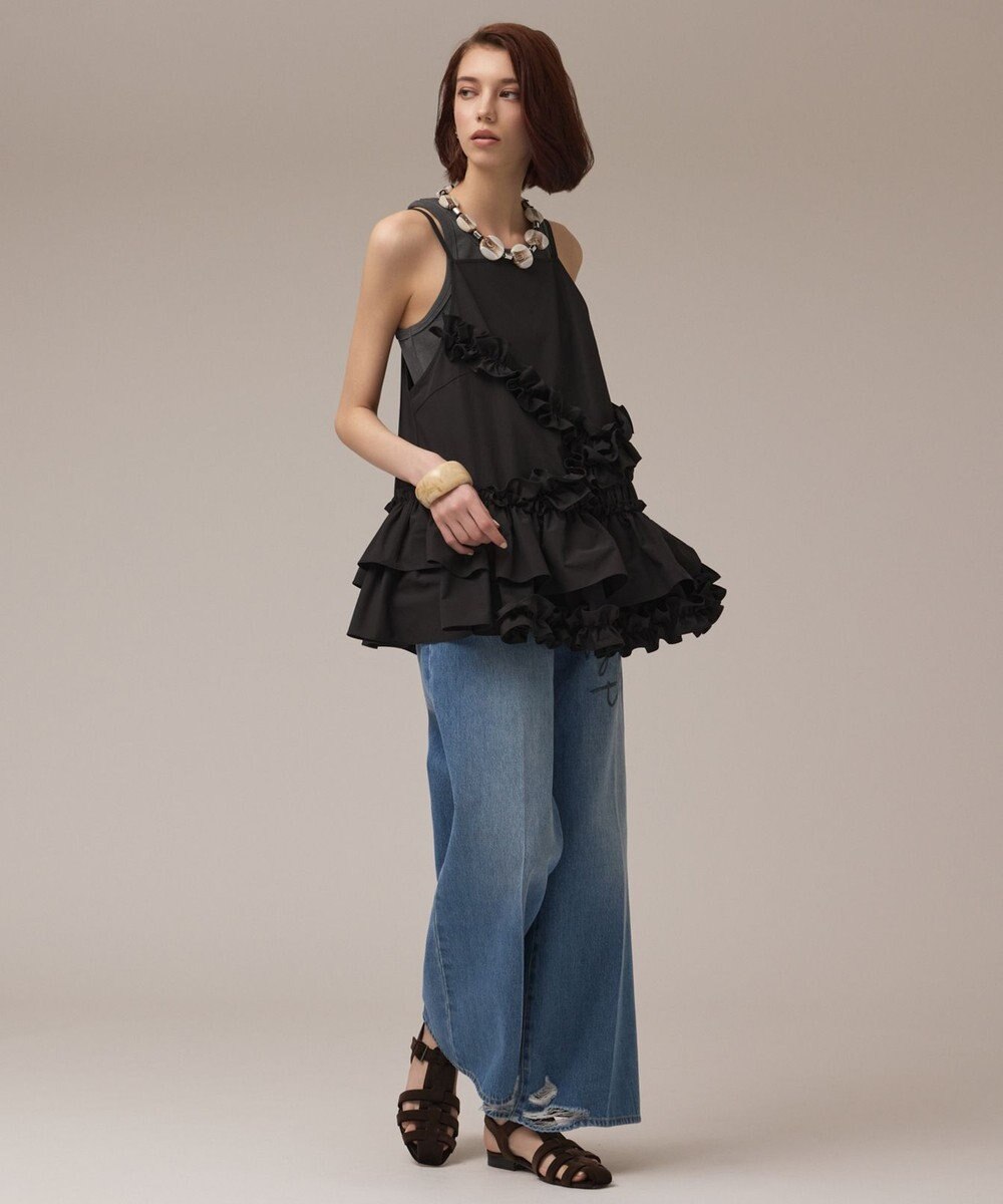 GRACE CONTINENTAL フリルキャミソール 