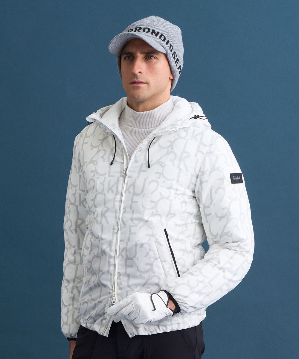 23区GOLF 【MEN】ロゴグラフィック中綿ブルゾン 