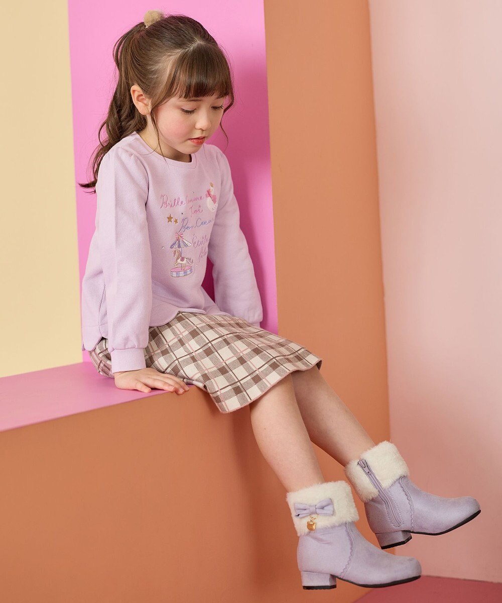 ANY KIDS 裏毛 スカラップ トレーナー 