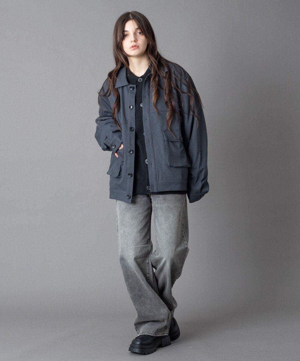 WEGO 【ユニセックス着用ITEM】ダブルポケットショートジャケット 