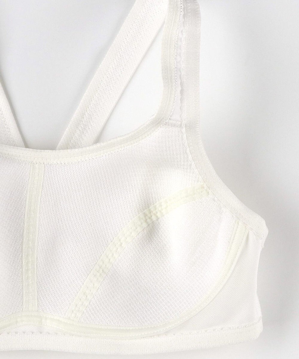 Wing ジュニア スポーツブラ 通気性がよい 【STEP2～3 まるみをおびてきた胸に】 小学生 中学生 高校生 ハーフトップ ノンワイヤーブラ RB6633 ウイング／ワコール 