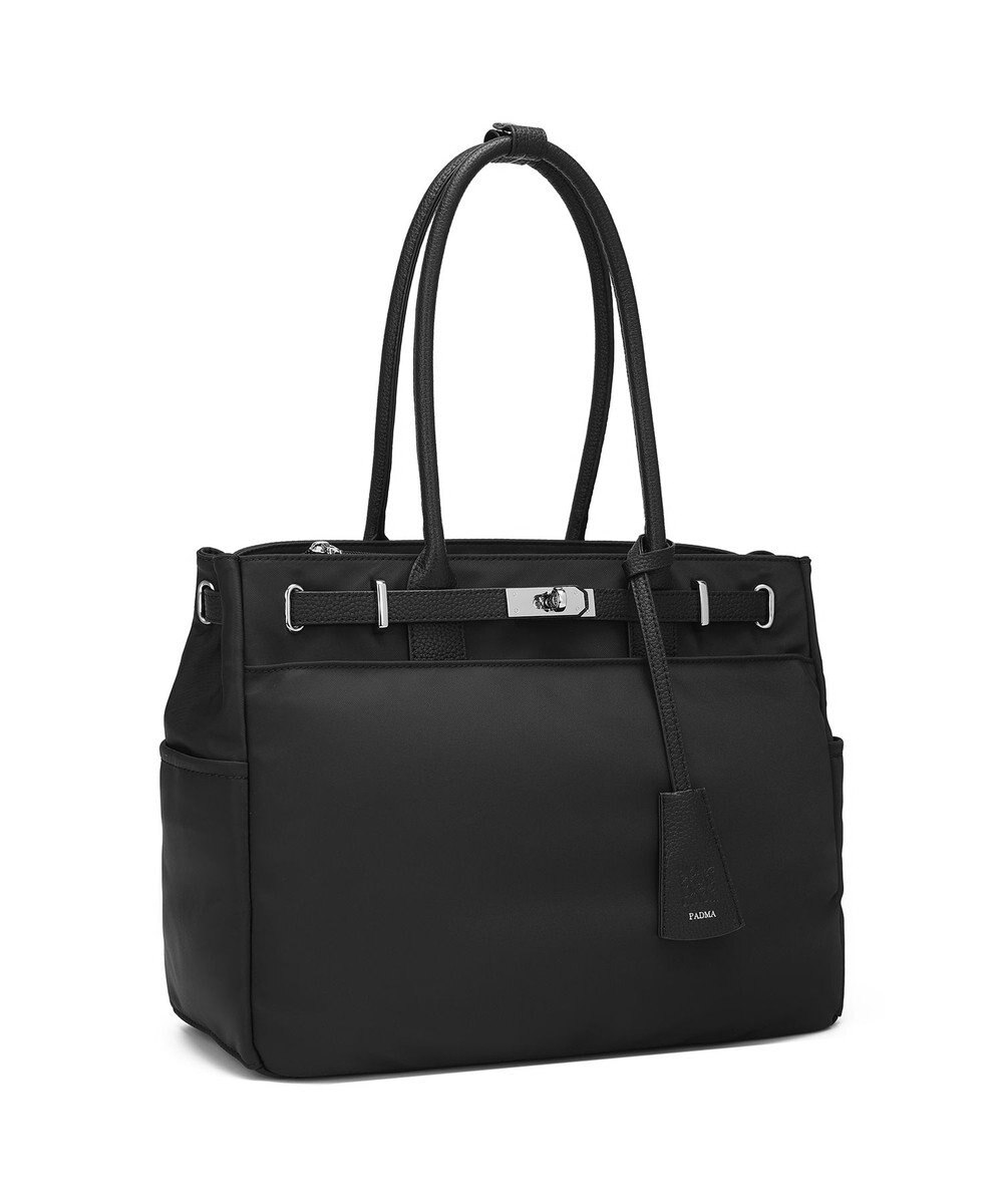 style code 【高密度ナイロン×レザー】ナイロンロングハンドルトートバッグ　軽量　大容量 