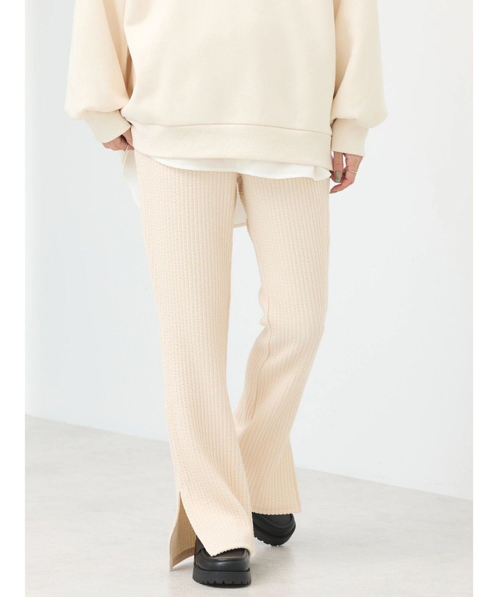 earth music&ecology ぽこぽこスリットパンツ 