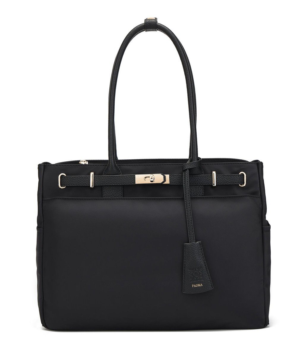 style code 【高密度ナイロン×レザー】ナイロンロングハンドルトートバッグ　軽量　大容量 