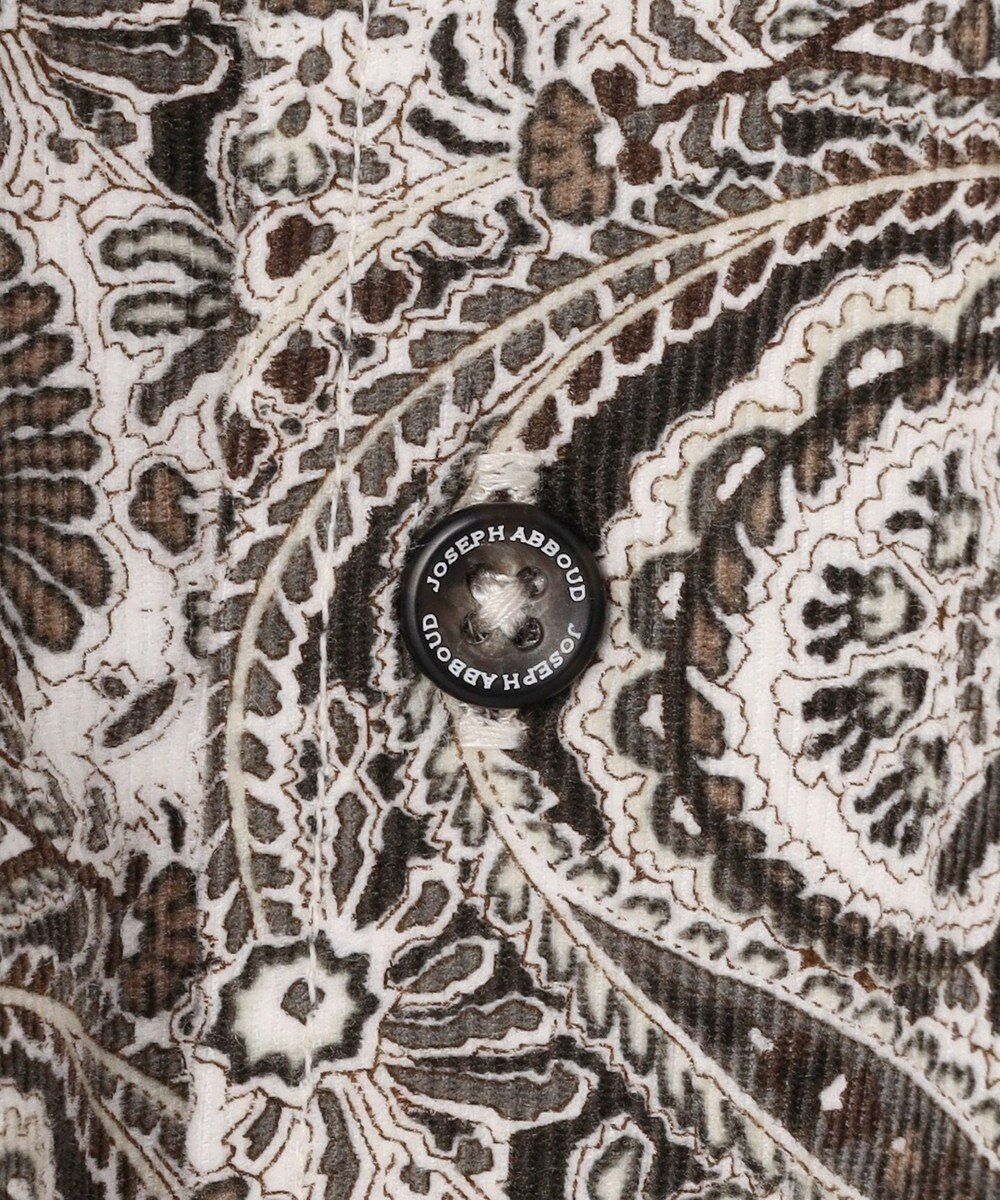 JOSEPH ABBOUD 【LIBERTY・綿100％】リバティペイズリープリントコーデュロイ シャツ 