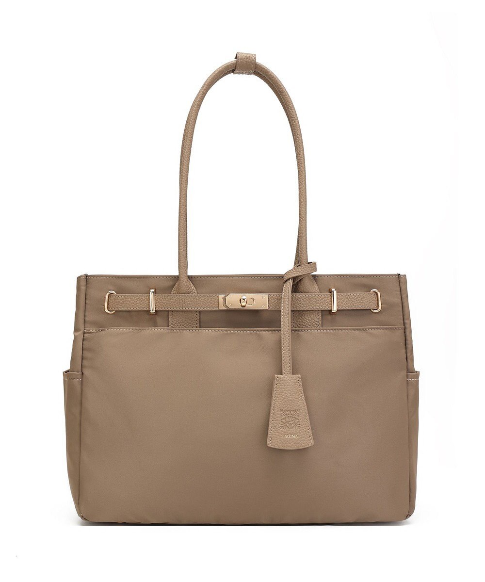 style code 【高密度ナイロン×レザー】ナイロンロングハンドルトートバッグ　軽量　大容量 