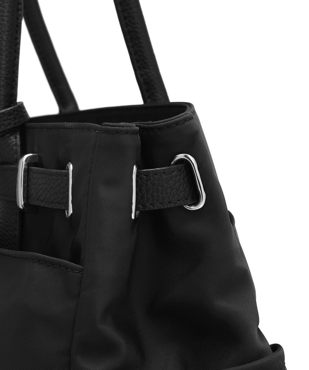 style code 【高密度ナイロン×レザー】ナイロンロングハンドルトートバッグ　軽量　大容量 