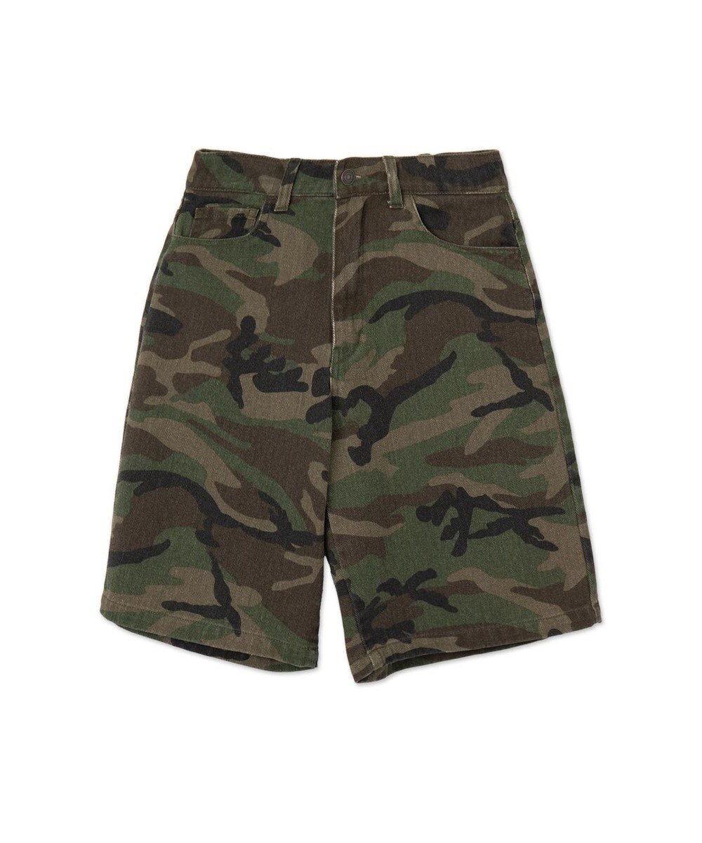 WEGO 【新色追加】ヴィンテージウォッシュデニムハーフパンツ 