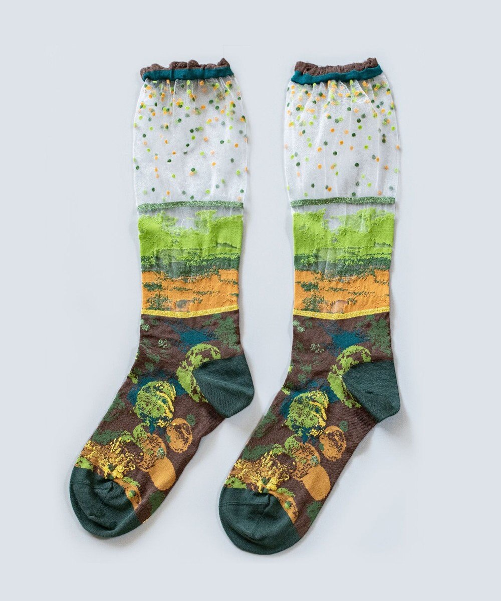 COQ LANDSCAPE シアーハイソックス 