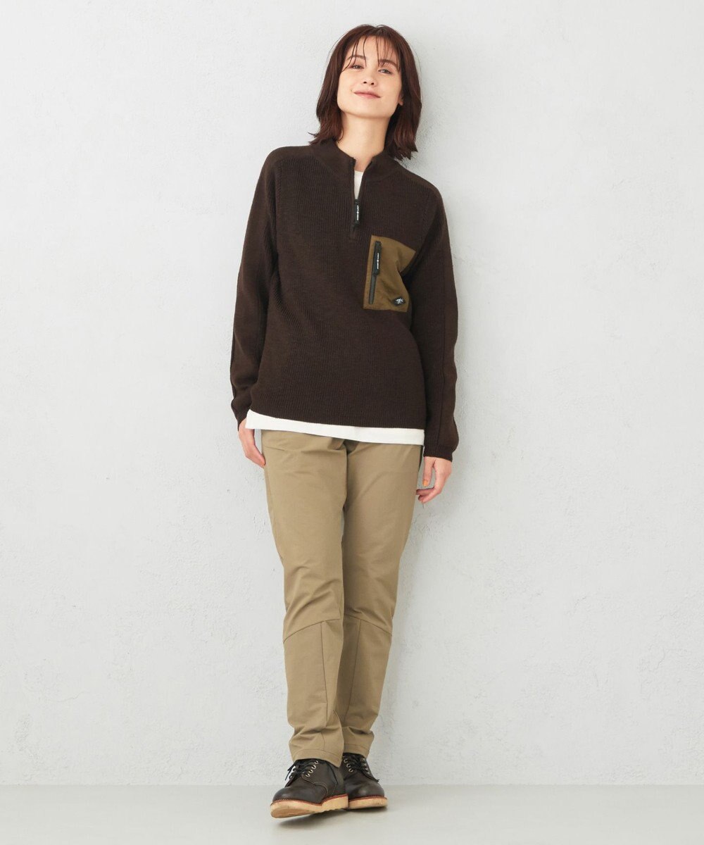 JOSEPH ABBOUD MOUNTAIN 【UNISEX】日本素材 ハーフZIPウールニット 